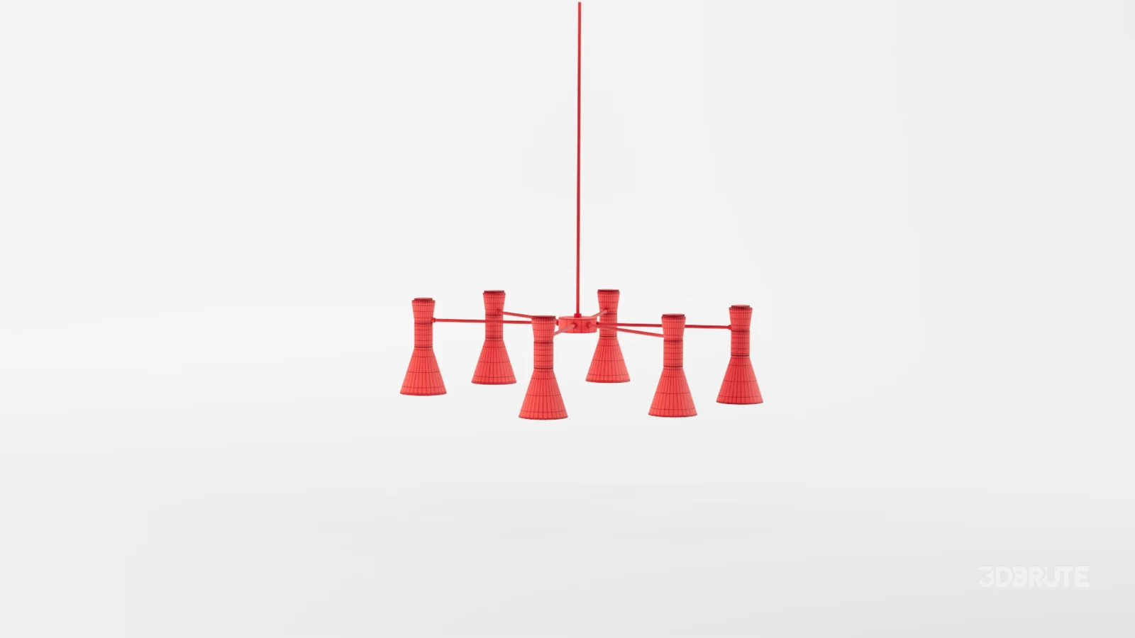 Brentston Metal Chandelier Black Image 9