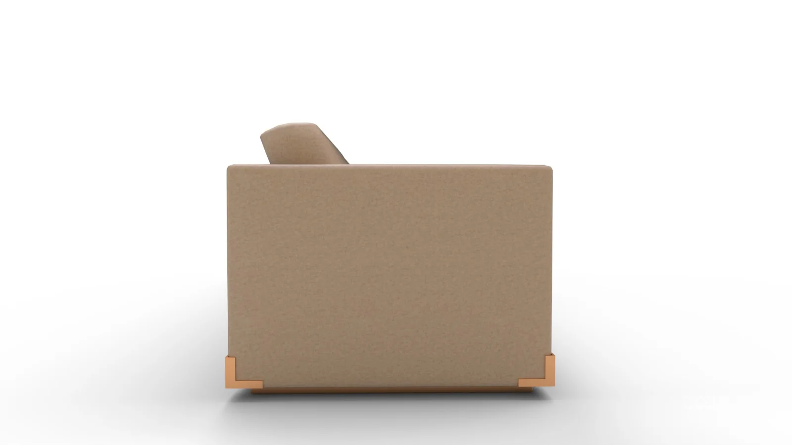 WALKER SOFA FAWN VELVET Image 4