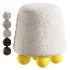 Wakonda Pouf with Yellow Round Legs - Thumbnail 2