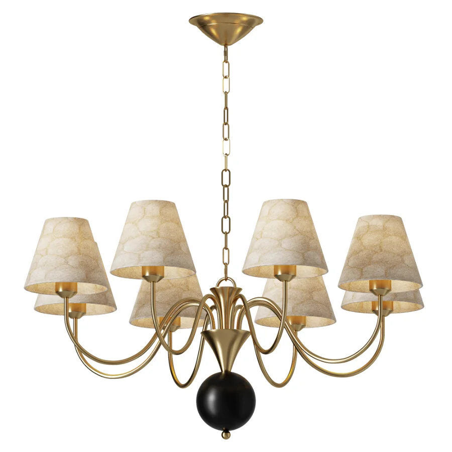 Micahell Capiz Shell Branch Chandelier 8 heads Image 1