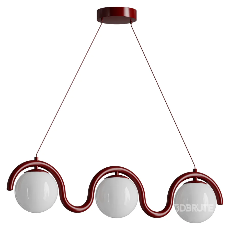 Lenox Linear Ball Pendant Lamp 3 heads Image 3