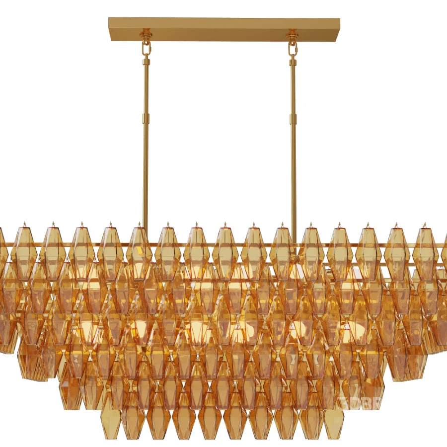 Gold Crystal Chandelier Image 2