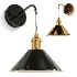 Levant Steel LED Dimmable Swing Arm Wall Sconces - Thumbnail 3
