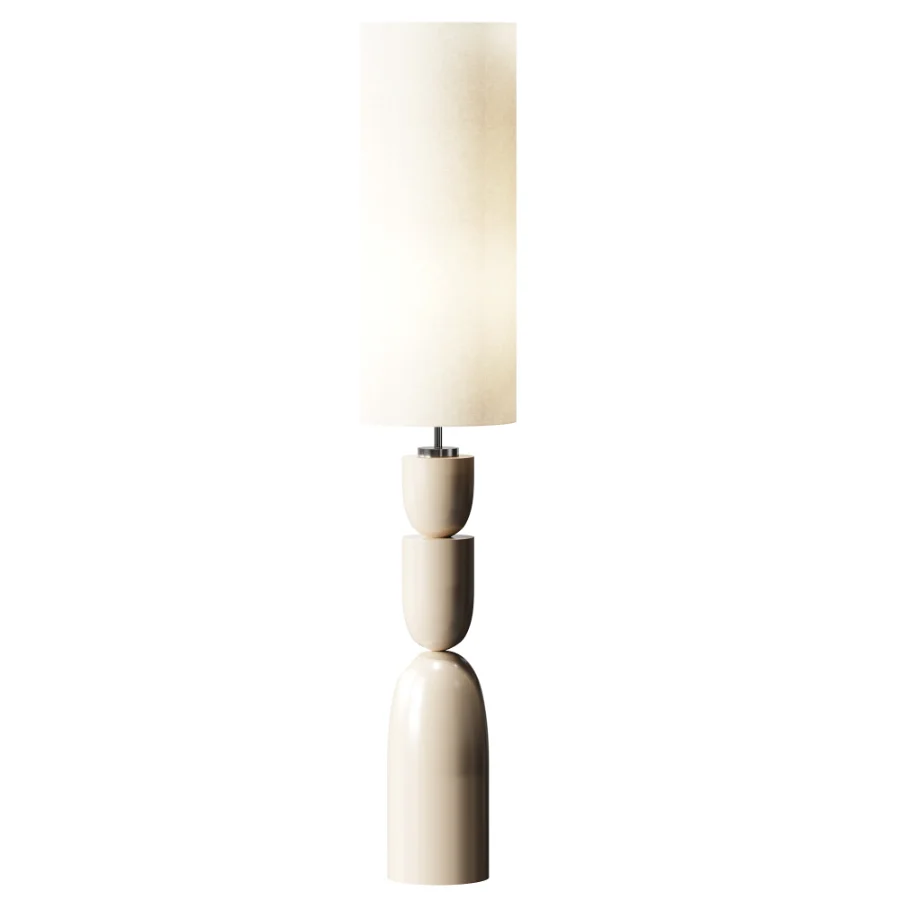 White Kara Floor Lamp Image 3