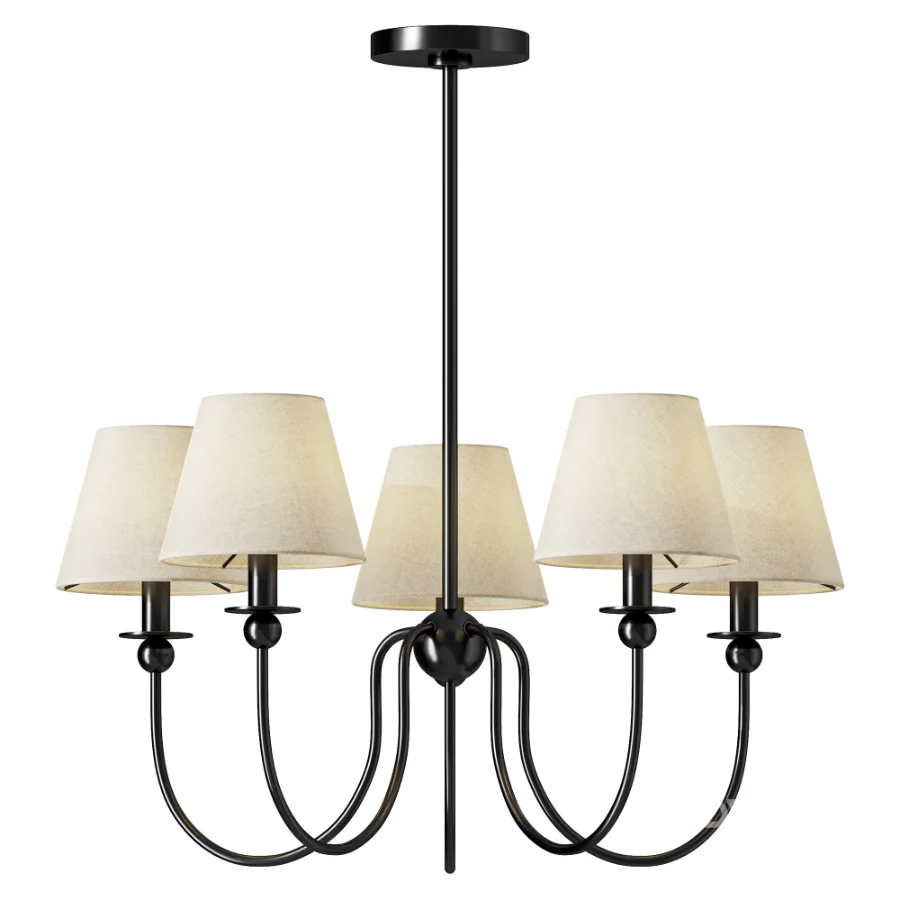 Anise 5 Light Chandelier 30 Satin Brass Image 2