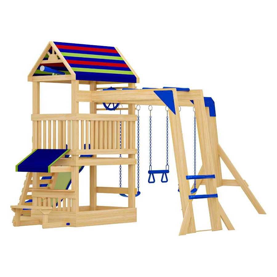 Backyard Discovery Beach Front All Cedar Swing Set Image 7