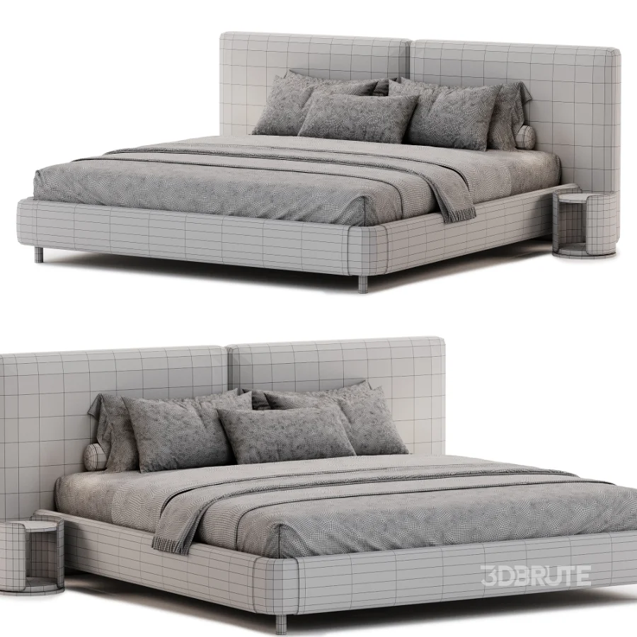 Bed Legend Low beige Image 3