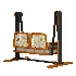 Shashwat 2 Seater Sheesham Wood Cane Swing Chair - Thumbnail 7