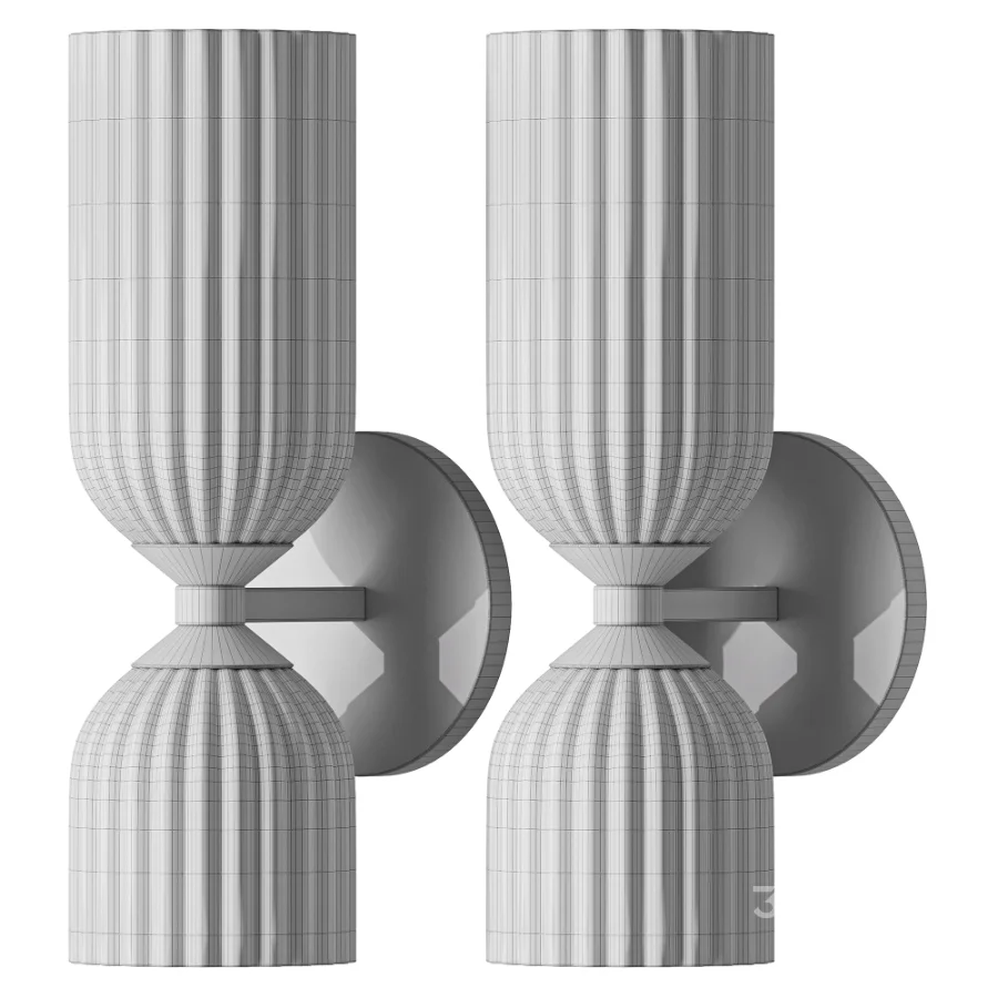 Elle Wall Sconce Brushed Brass and Clear Glass Image 3