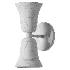 Brass Hourglass Sconce with Stone Shades - Thumbnail 2