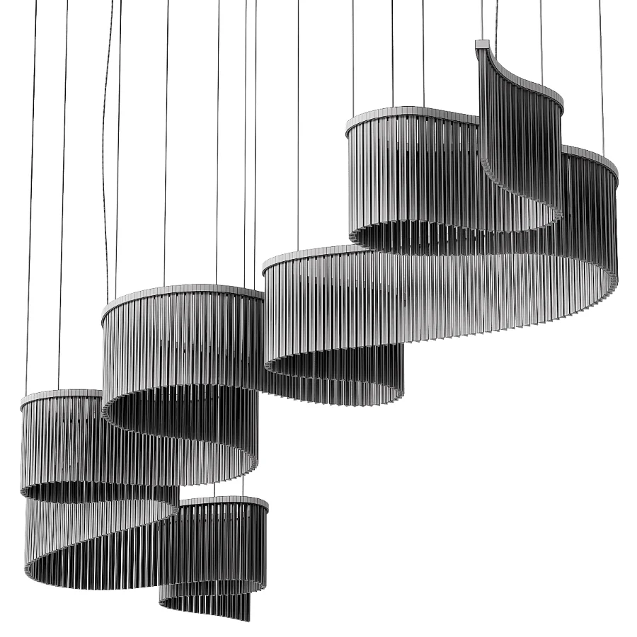 Snake Chandelier Contemporary by Paralume Marina Image 4