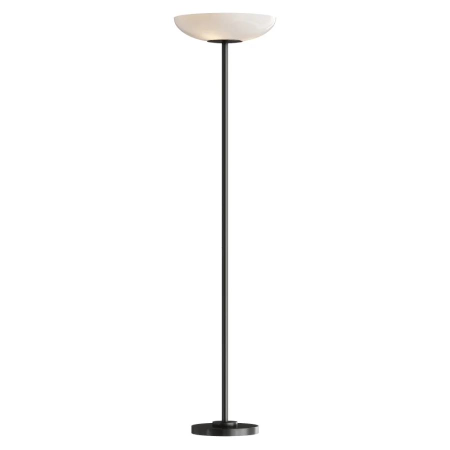 Possini Euro Nickel Light Blaster Torchiere Lamp Image 2