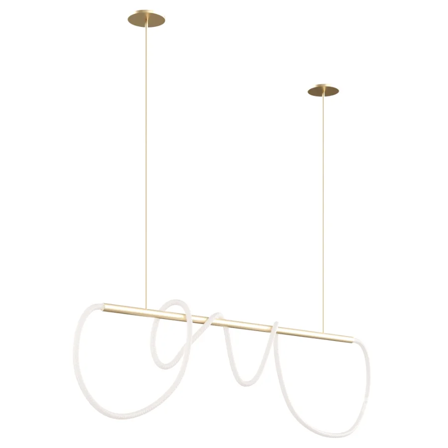 Festif Linear Pendant Lamp by Dbianco vol 2 Image 2
