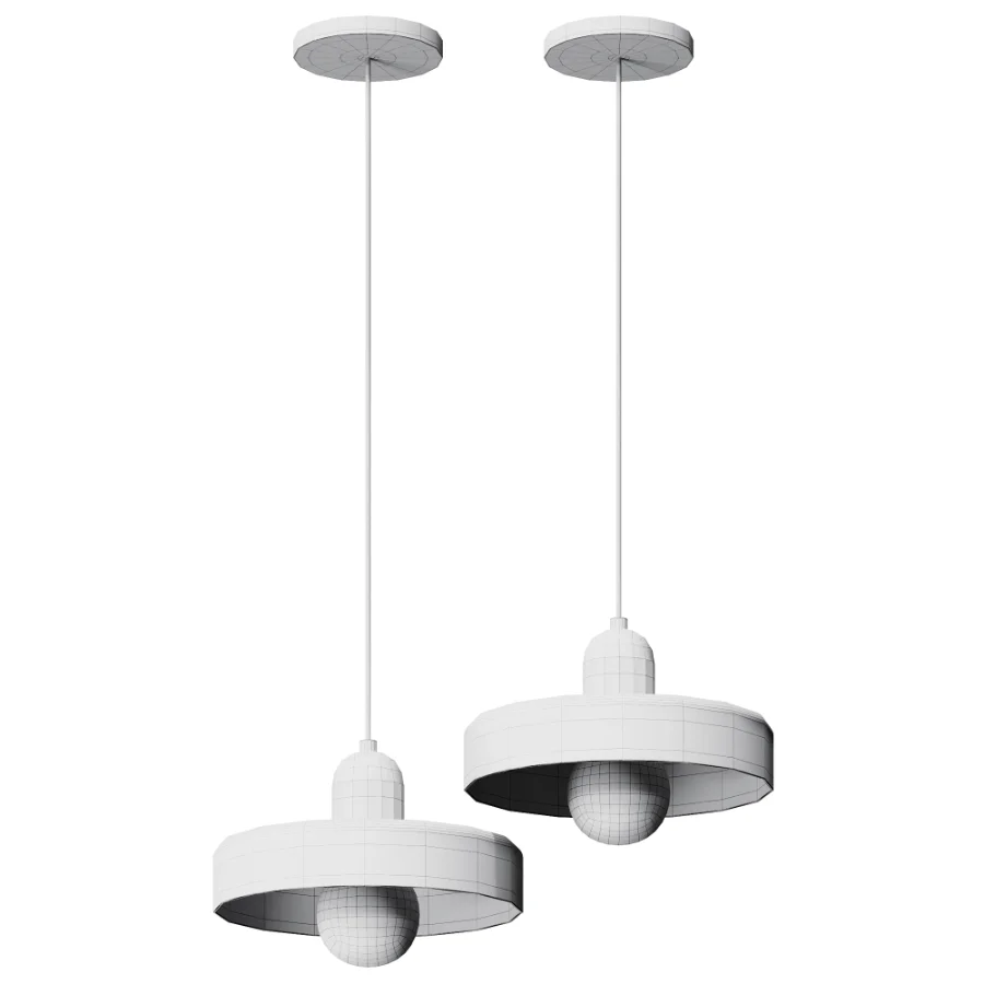 Bauhaus Stained Glass Pendant Light Image 4