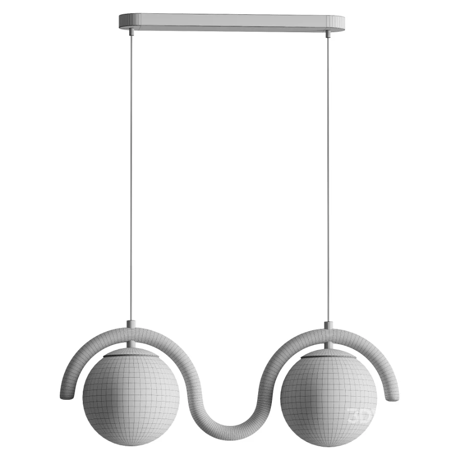 Lenox Linear Ball Pendant Lamp 2 heads Image 4