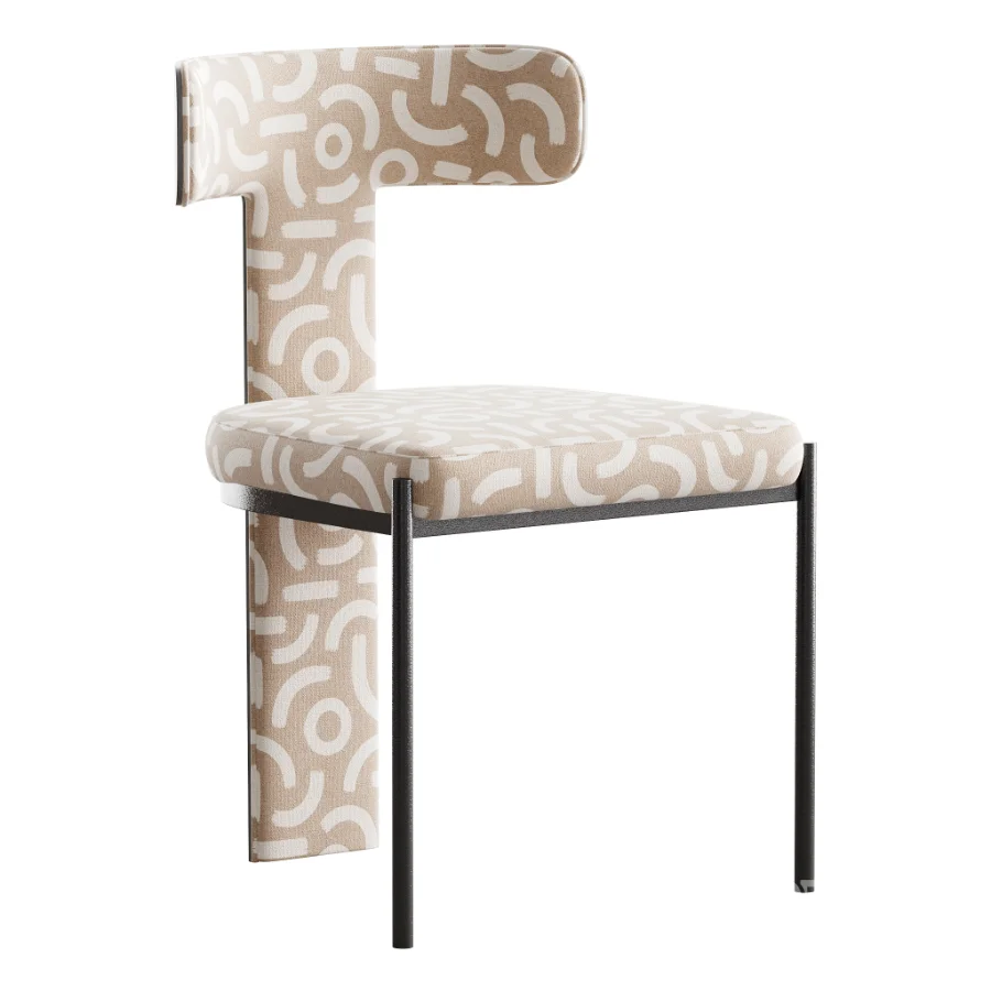 Contemporary Armless Chair with Padded Upholstery Image 6