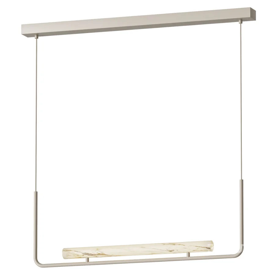 Large Alena LED pendant light made of alabaster Image 1