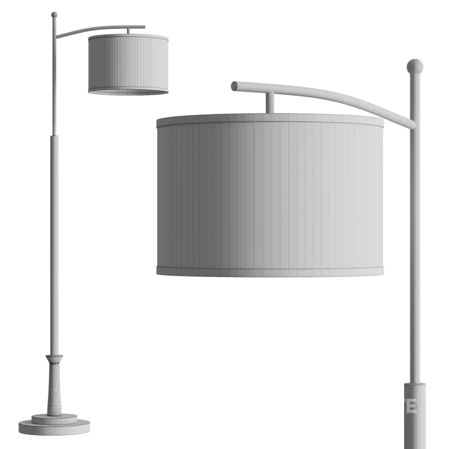 Possini Euro Burbank Downbridge Floor Lamp Image 3