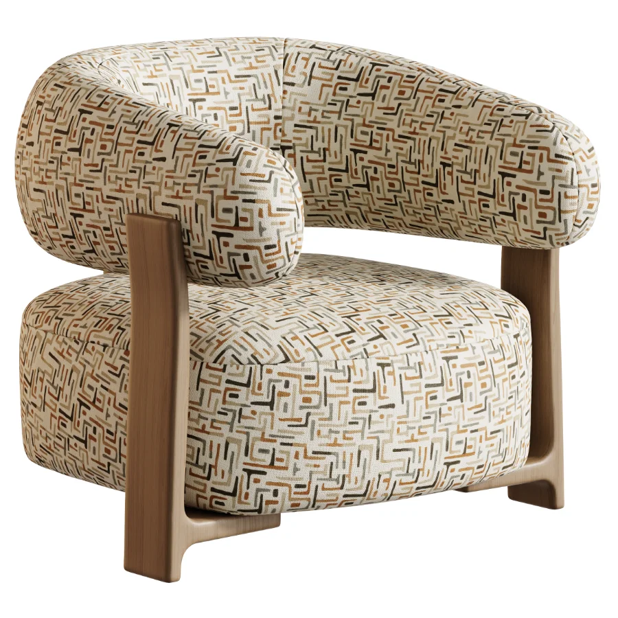Fauteuil GRANITE – Bruin Walnoot Image 5