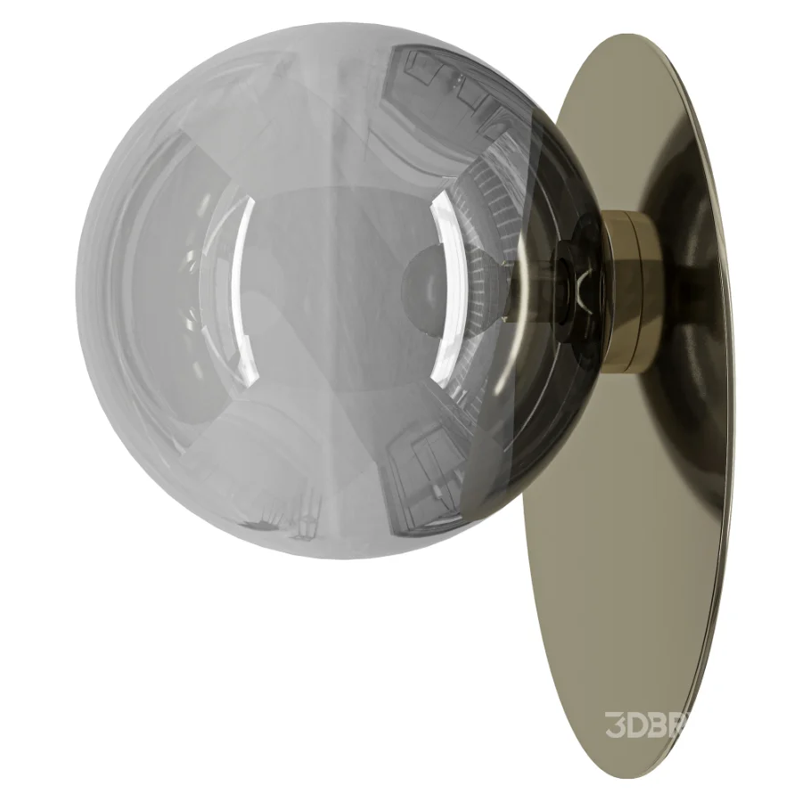 Bomma Umbra Crystal Stainless Steel LED Wall lamp Image 2