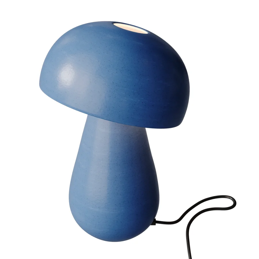 White Mushroom Table Lamp Image 3