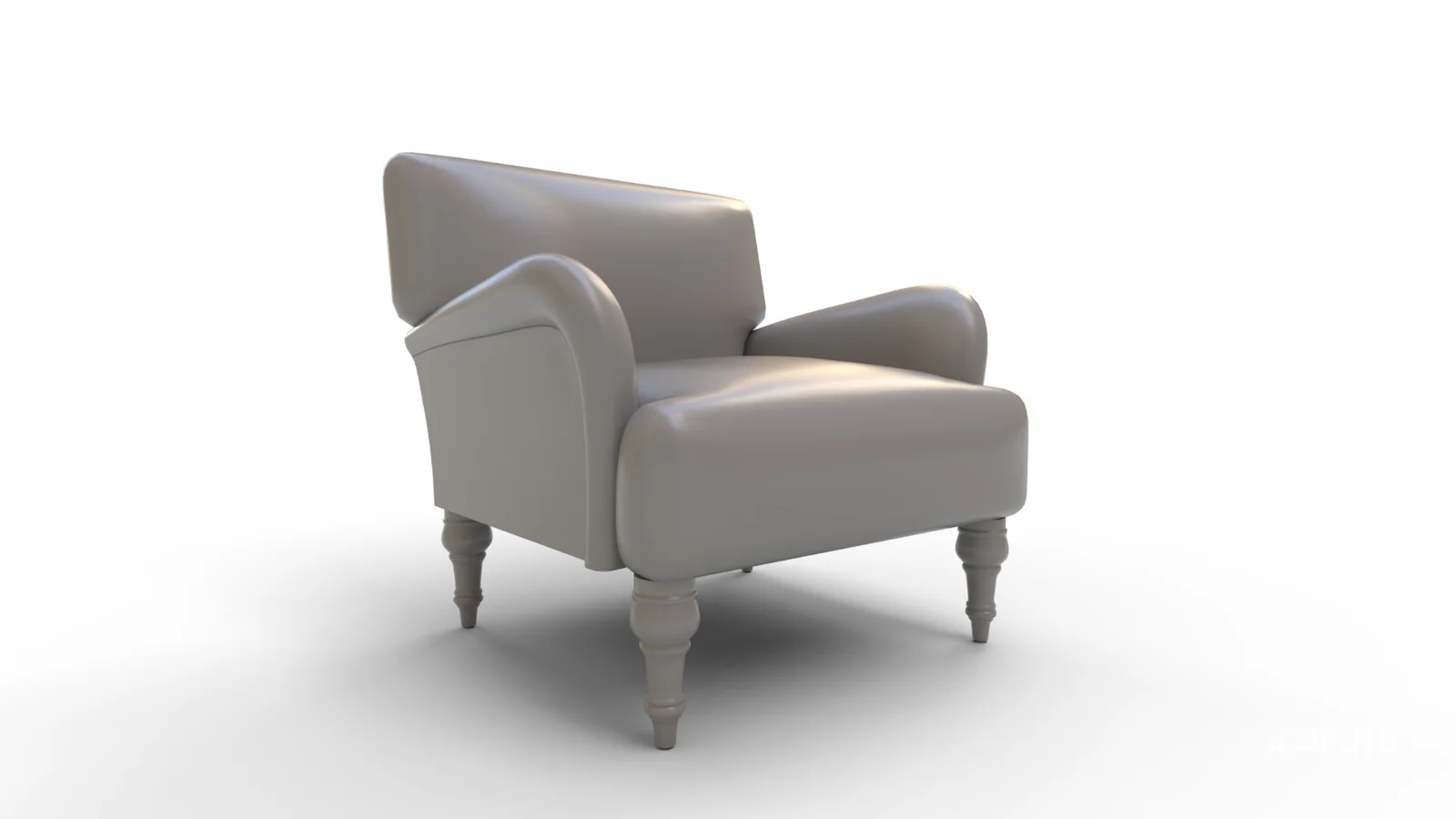 Traditional Accent Chair Denim Linen Image 4