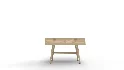 Two Drawer Cane Desk in Brown Wood - Thumbnail 7