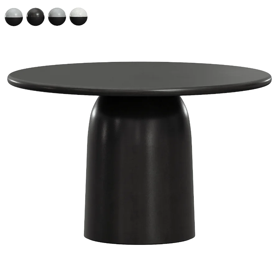 Tesso dark grey dining table Image 2