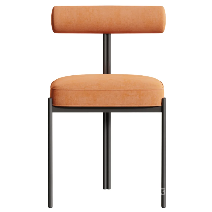 Glam Style Upholstered Dining Chair Image 7