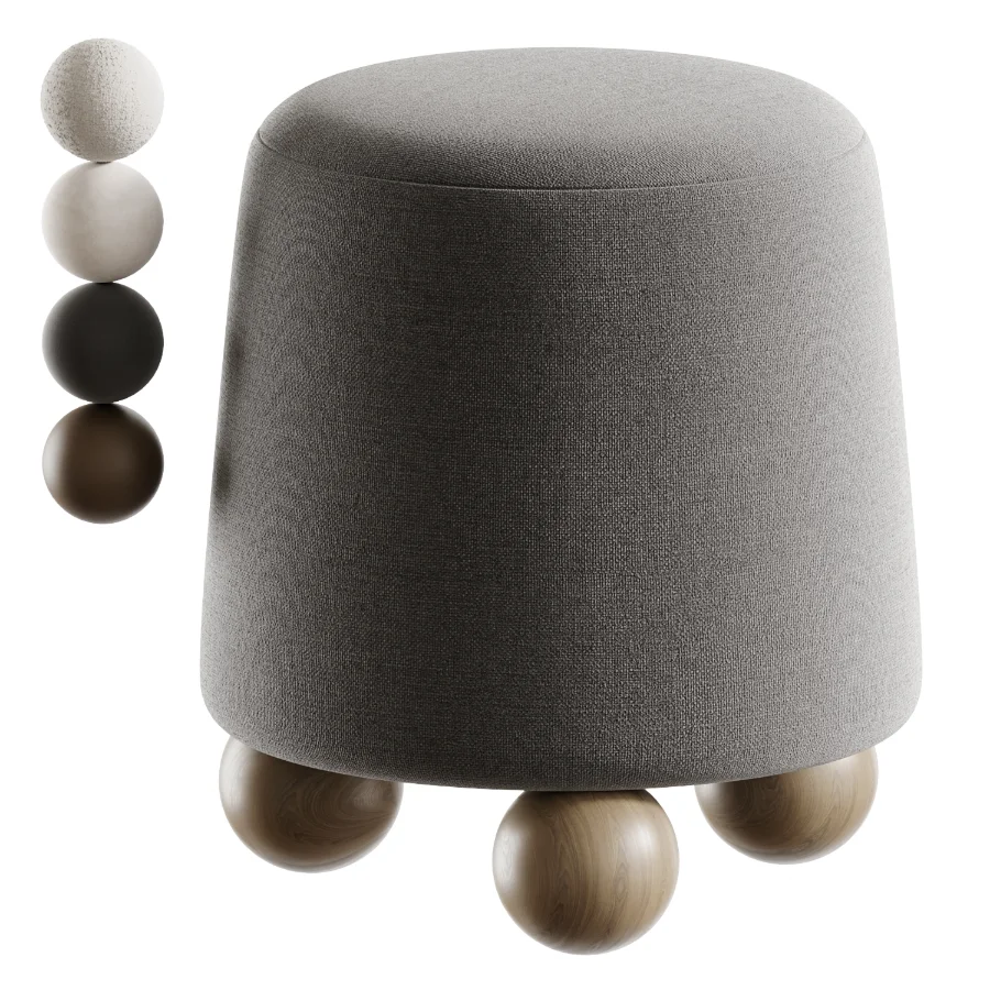 Wakonda Black pouf Image 4