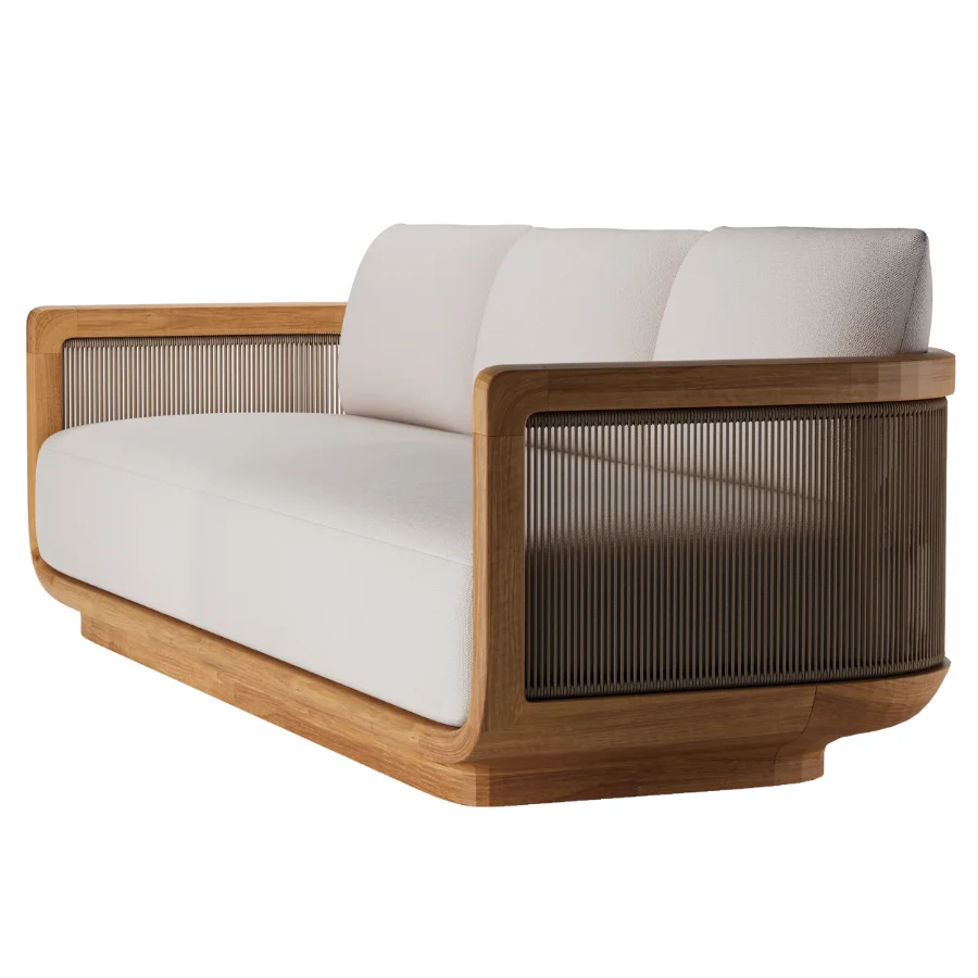 RH Brera Teak Sofa Image 3