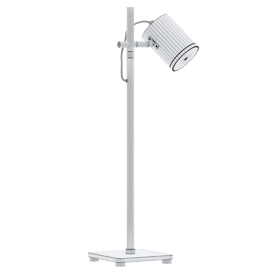 Adjustable nickel desk lamp Image 2