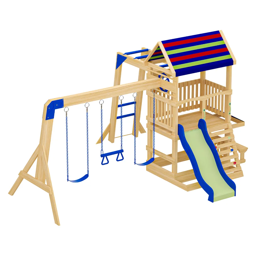 Backyard Discovery Beach Front All Cedar Swing Set Image 6