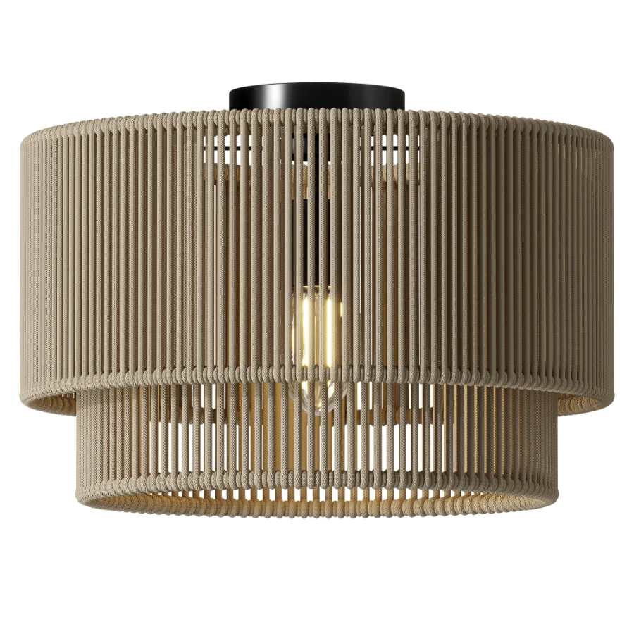 Cecillia ceiling light made of jute Image 1