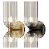 Elle Wall Sconce Brushed Brass and Clear Glass - Thumbnail 1