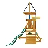 ROBUD Wooden Swing Set with Slide and 2 Swing - Thumbnail 5