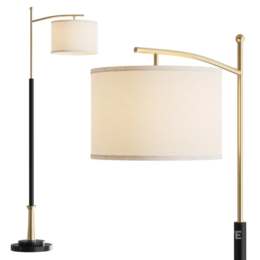 Possini Euro Burbank Downbridge Floor Lamp Image 1
