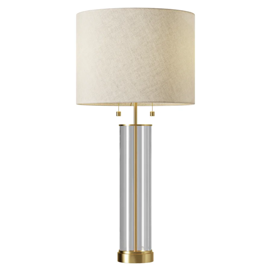 Laurel Glass Cylinder Table Lamp Image 1