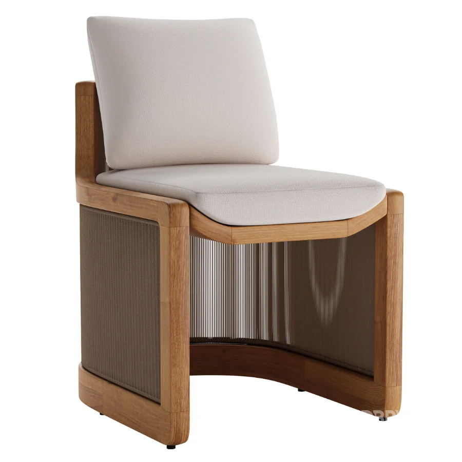 RH Brera Teak Dining Side Chair Image 1
