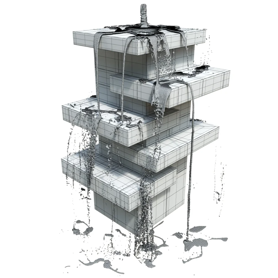 Modern Exterior Fountain Image 6
