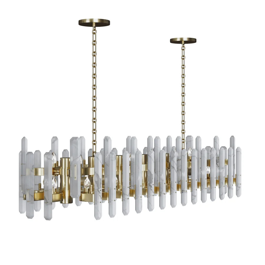 Bonnington Large Striped Chandelier Image 3