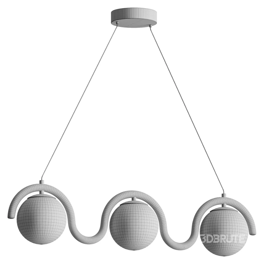 Lenox Linear Ball Pendant Lamp 3 heads Image 4