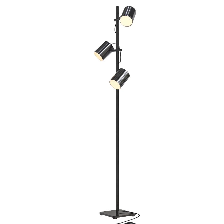 Adjustable nickel floor lamp Image 2