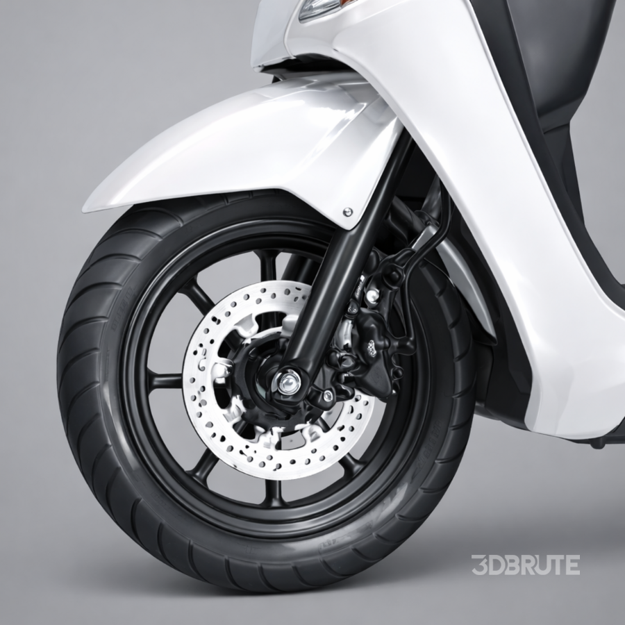Modern White Electric Scooter Image 8