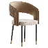 Casual Ventilated Back Arm Chair with Upholstered Armrest - Thumbnail 2