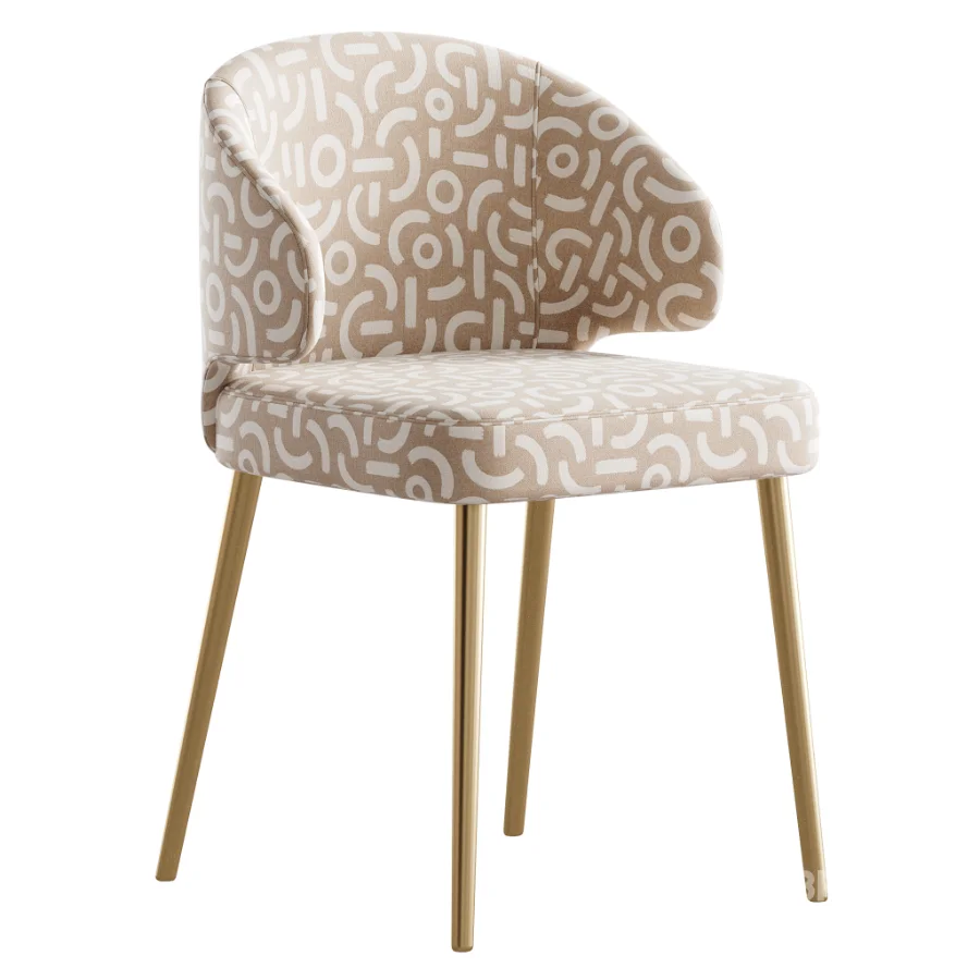 Contemporary Low Back Padded Armless Chair Image 3