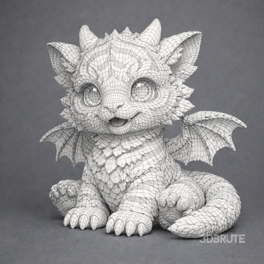 Cute Baby Tiger Dragon Image 10