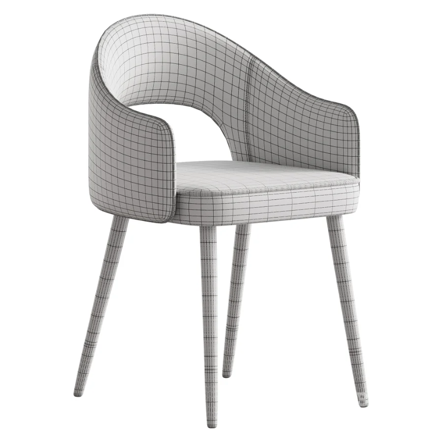 Contemporary Low Back Padded Armless Chair Image 6