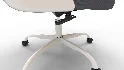 aveza office medium back chair mesh and fabric-dark grey - Thumbnail 5