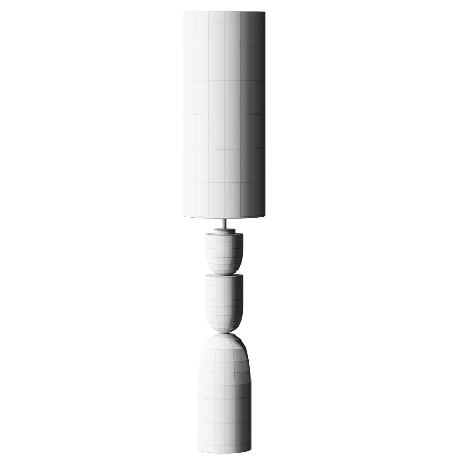 White Kara Floor Lamp Image 4